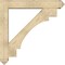 Ekena Millwork Merced Arts and Crafts Rough Sawn Bracket w/ Offset Brace, Douglas Fir, 8"W x 48"D x 48"H BKT0806X48X48MRC03RDF - alternate 3